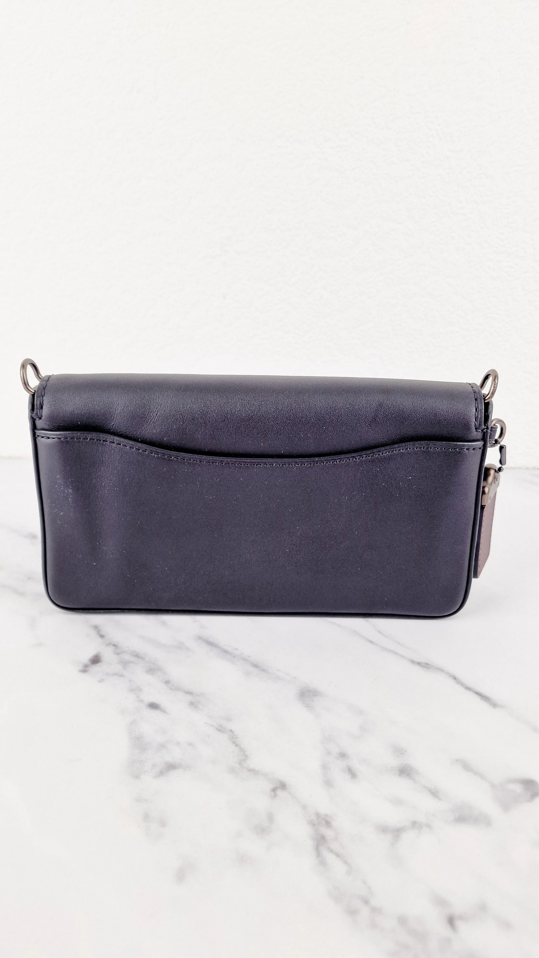 Coach 1941 Dinky Black with Crystal Bow Embellishment - Smooth Leather Crossbody Bag Coach 38646