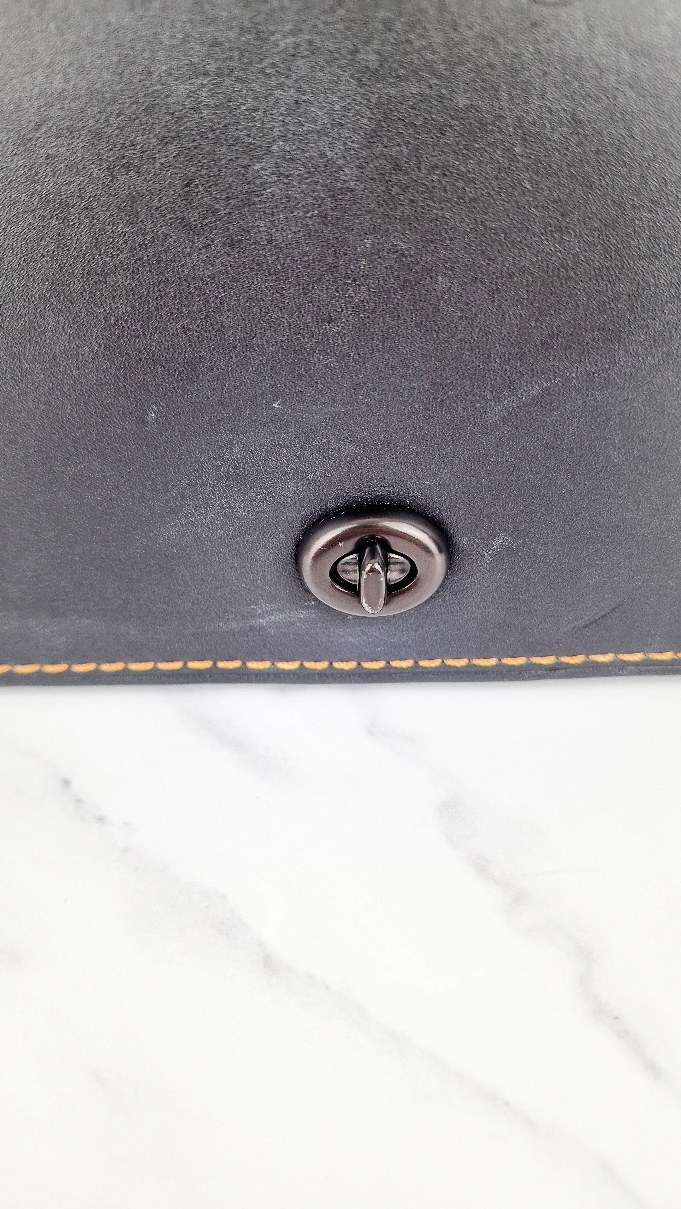 Coach 1941 Dinky Black with Customized Rivets Embellishment - Smooth Leather Crossbody Bag - Coach 37296