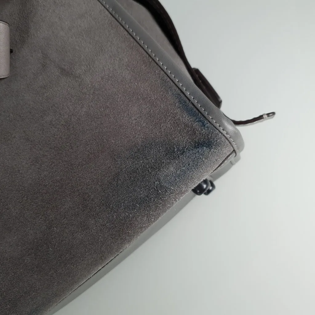 Coach 1941 Rogue 31 Grey Heather Suede Handbag Shoulder Bag Satchel 38220