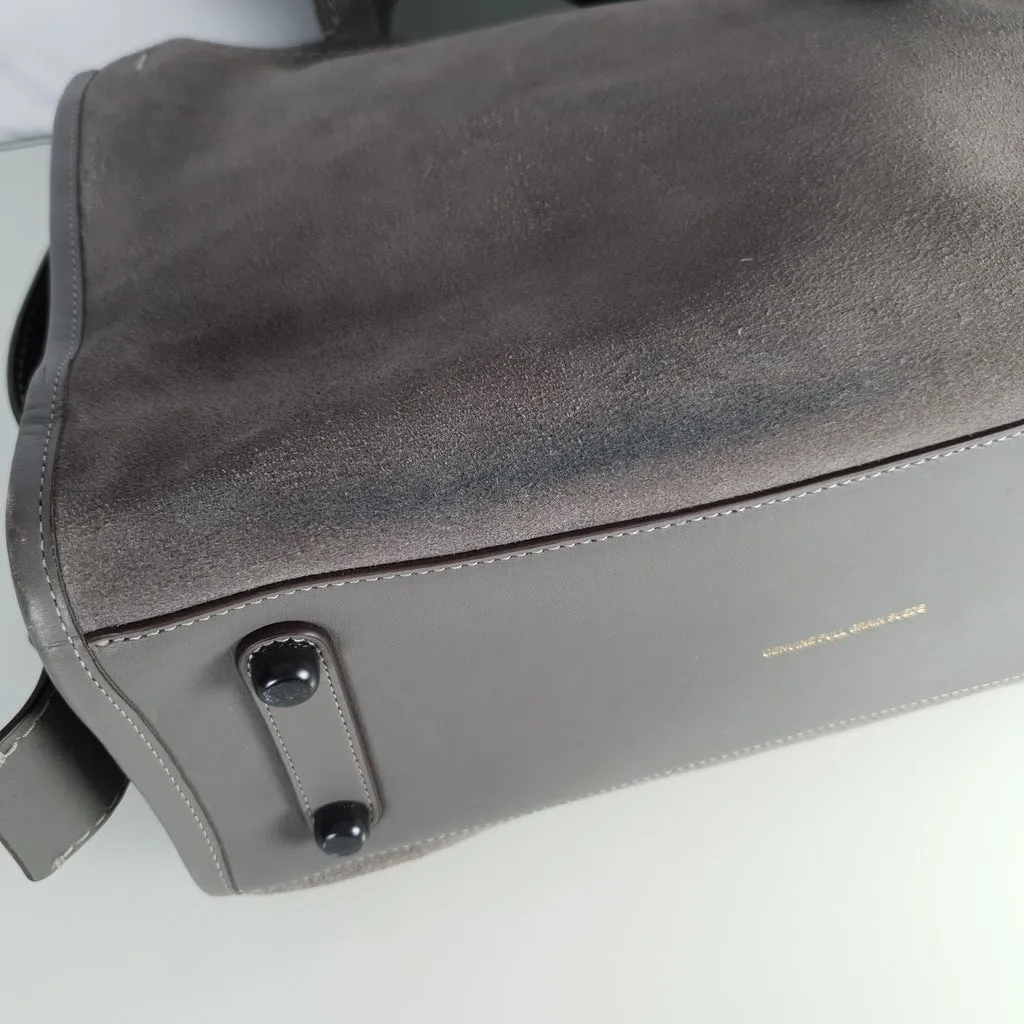 Coach 1941 Rogue 31 Grey Heather Suede Handbag Shoulder Bag Satchel 38220