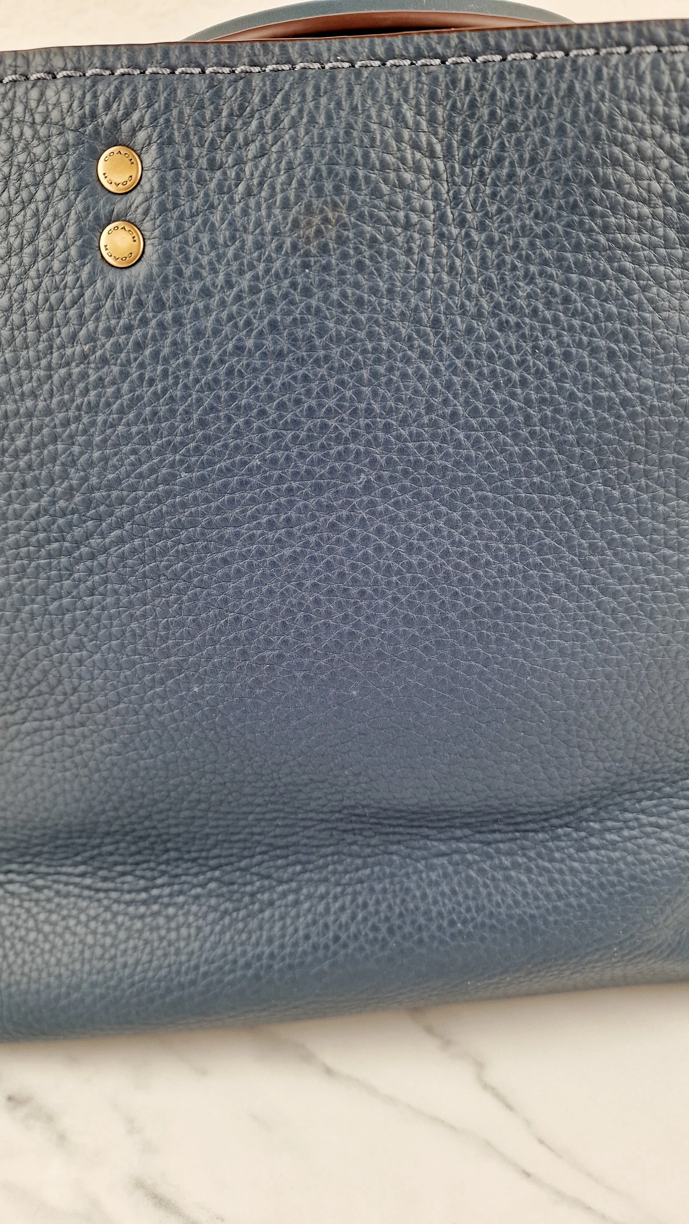 Coach 1941 Rogue 31 in Dark Denim Blue - Shoulder Bag Satchel Handbag Coach 38124