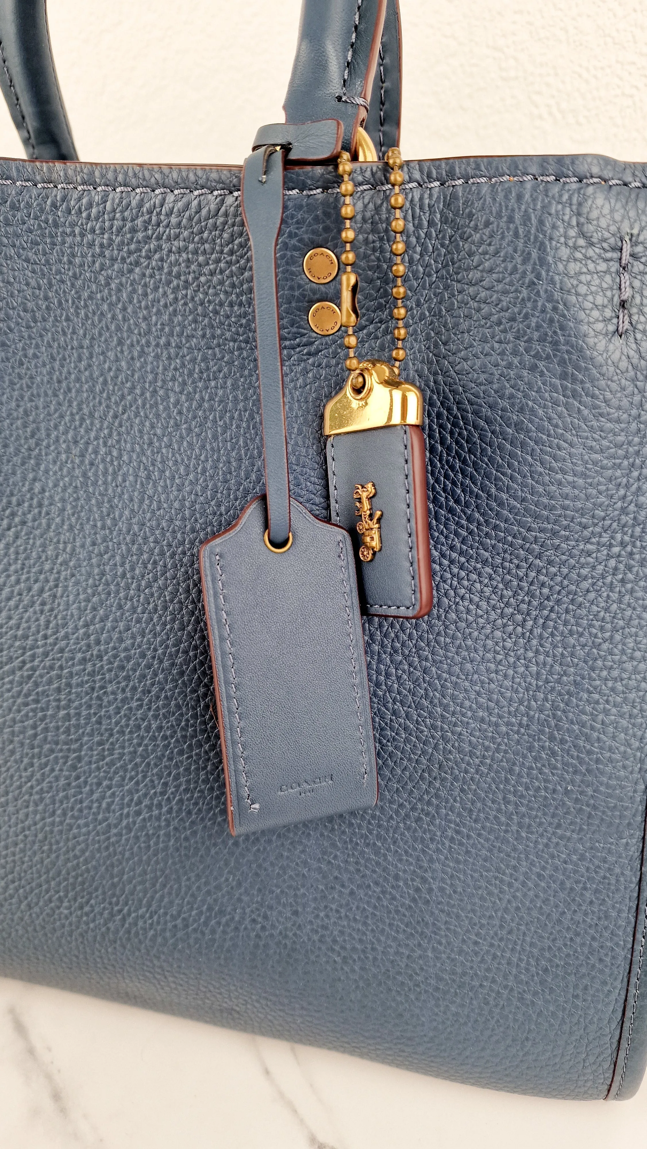 Coach 1941 Rogue 31 in Dark Denim Blue - Shoulder Bag Satchel Handbag Coach 38124