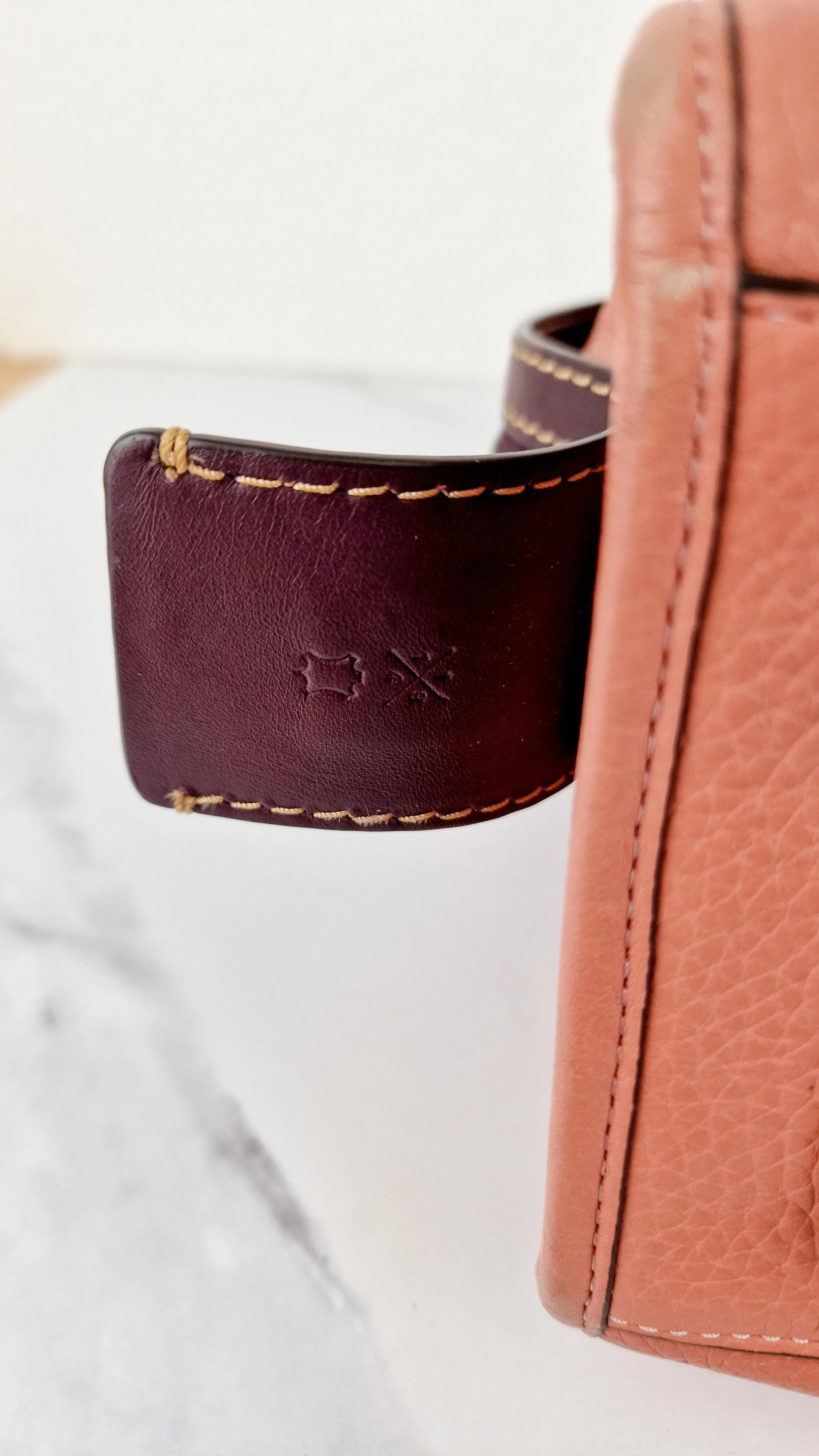 Coach 1941 Rogue 31 in Melon with Burgundy Colorblock Detail and Suede - Satchel Bag Coach 38124