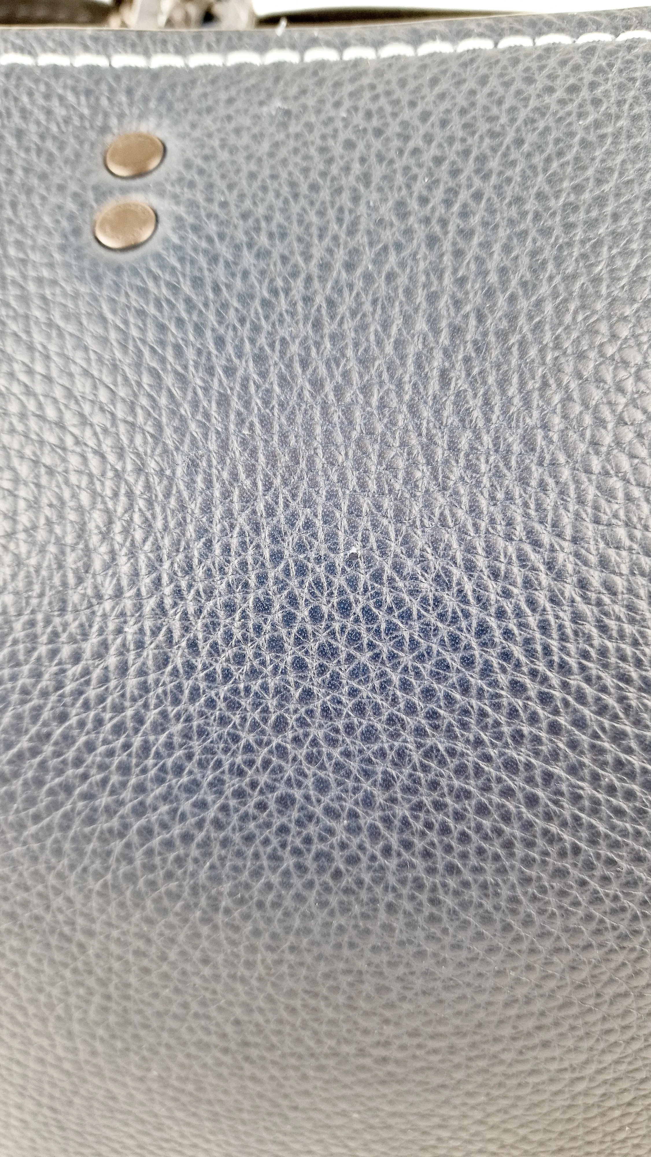 Coach 1941 Rogue 31 Prussian Blue Western Whiplash Whipstitch with Black Suede Lining Handbag Coach 58122