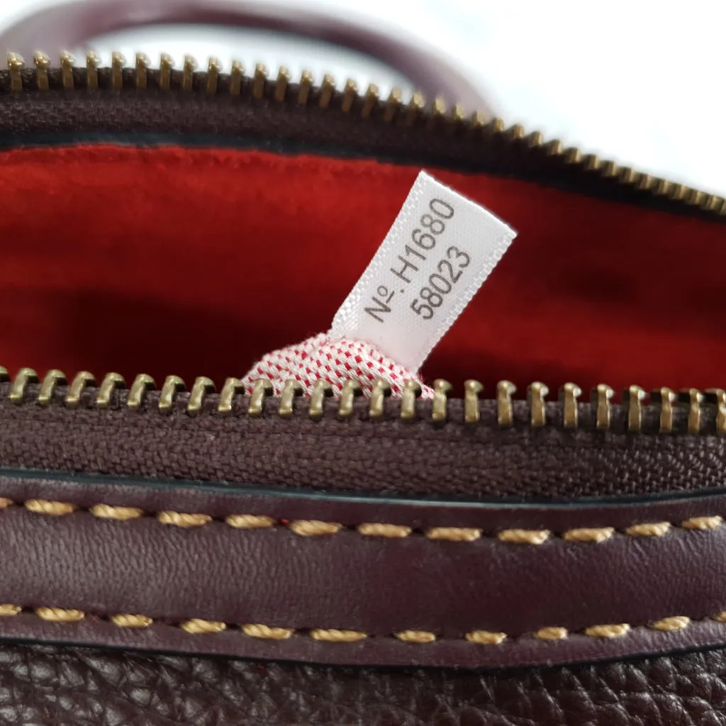 Coach 1941 Rogue Satchel in Oxblood with Red Suede - Handbag Crossbody