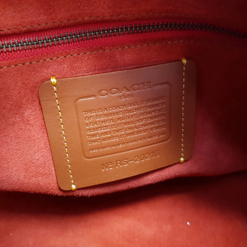 Coach 1941 Rogue Satchel in Oxblood with Red Suede - Handbag Crossbody