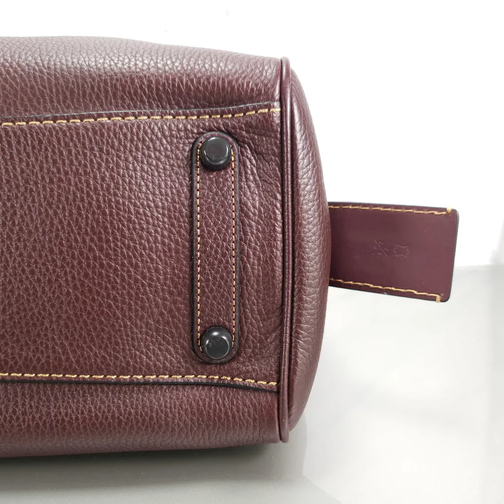 Coach 1941 Rogue Satchel in Oxblood with Red Suede - Handbag Crossbody