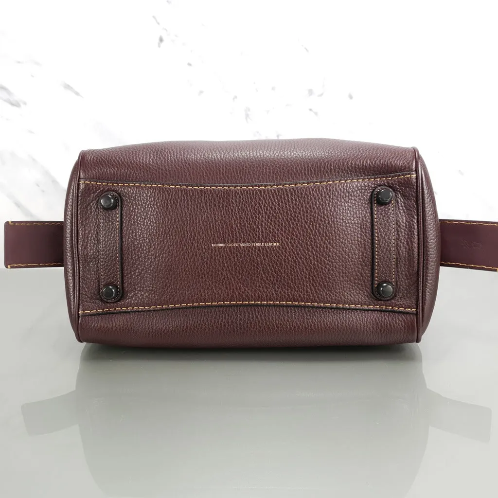Coach 1941 Rogue Satchel in Oxblood with Red Suede - Handbag Crossbody