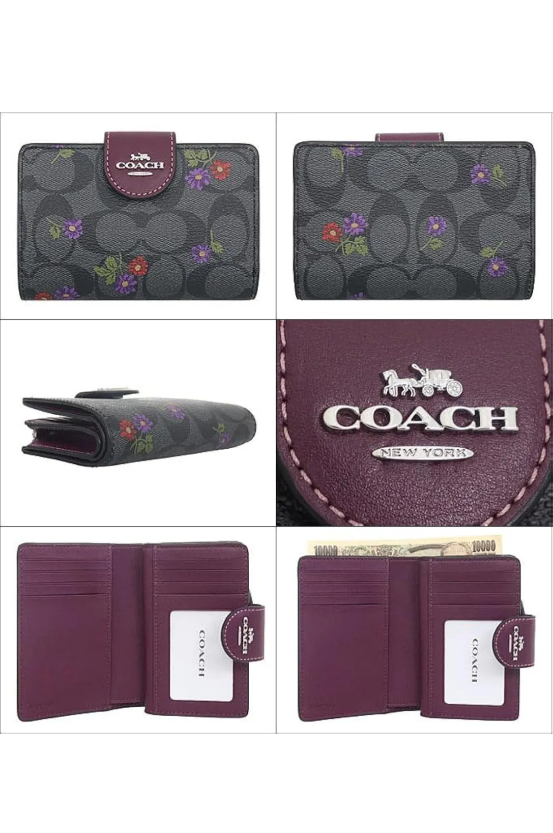 COACH 6390 Medium Corner Zip Wallet Collection