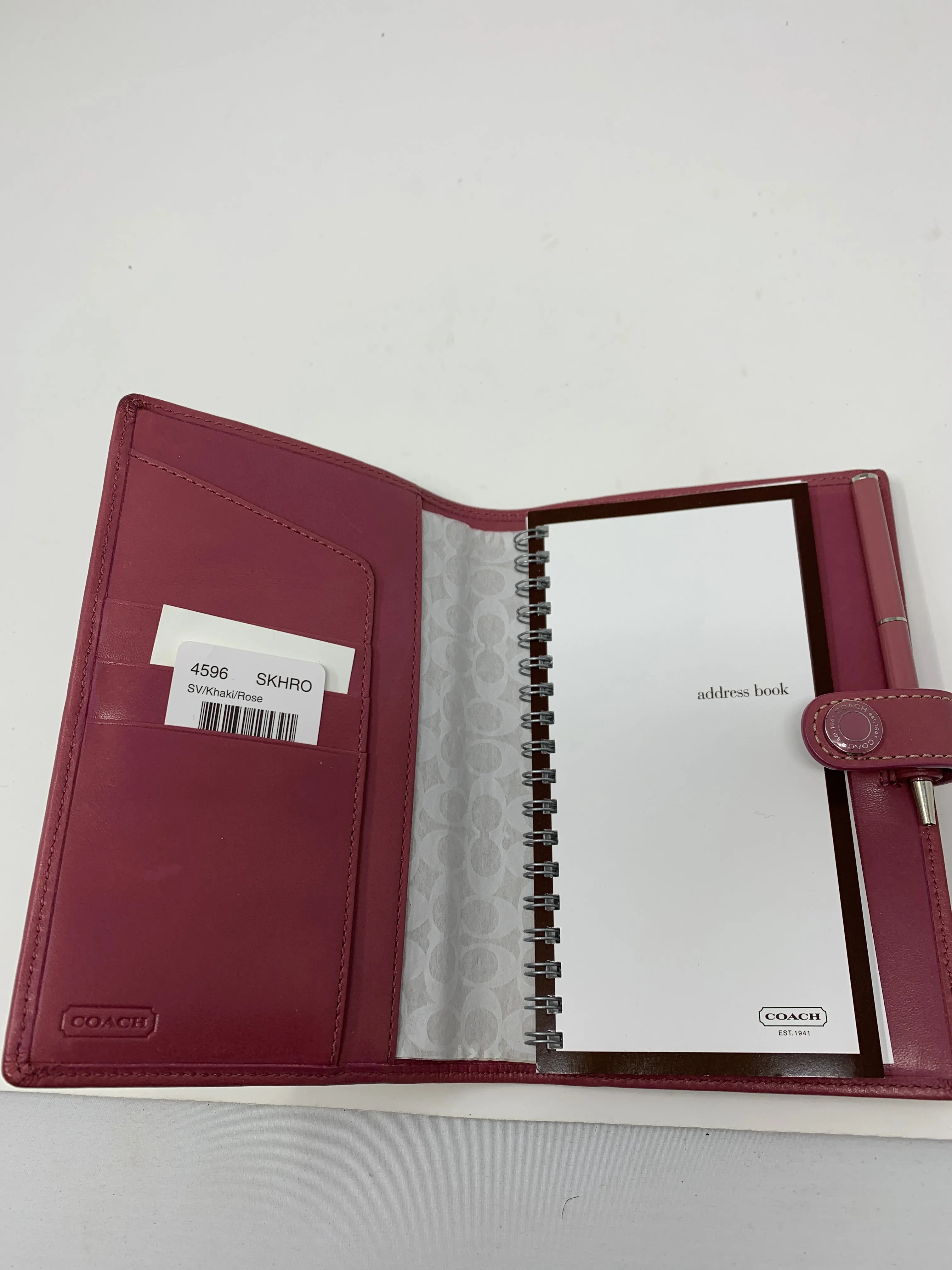 Coach Address Book Agenda!