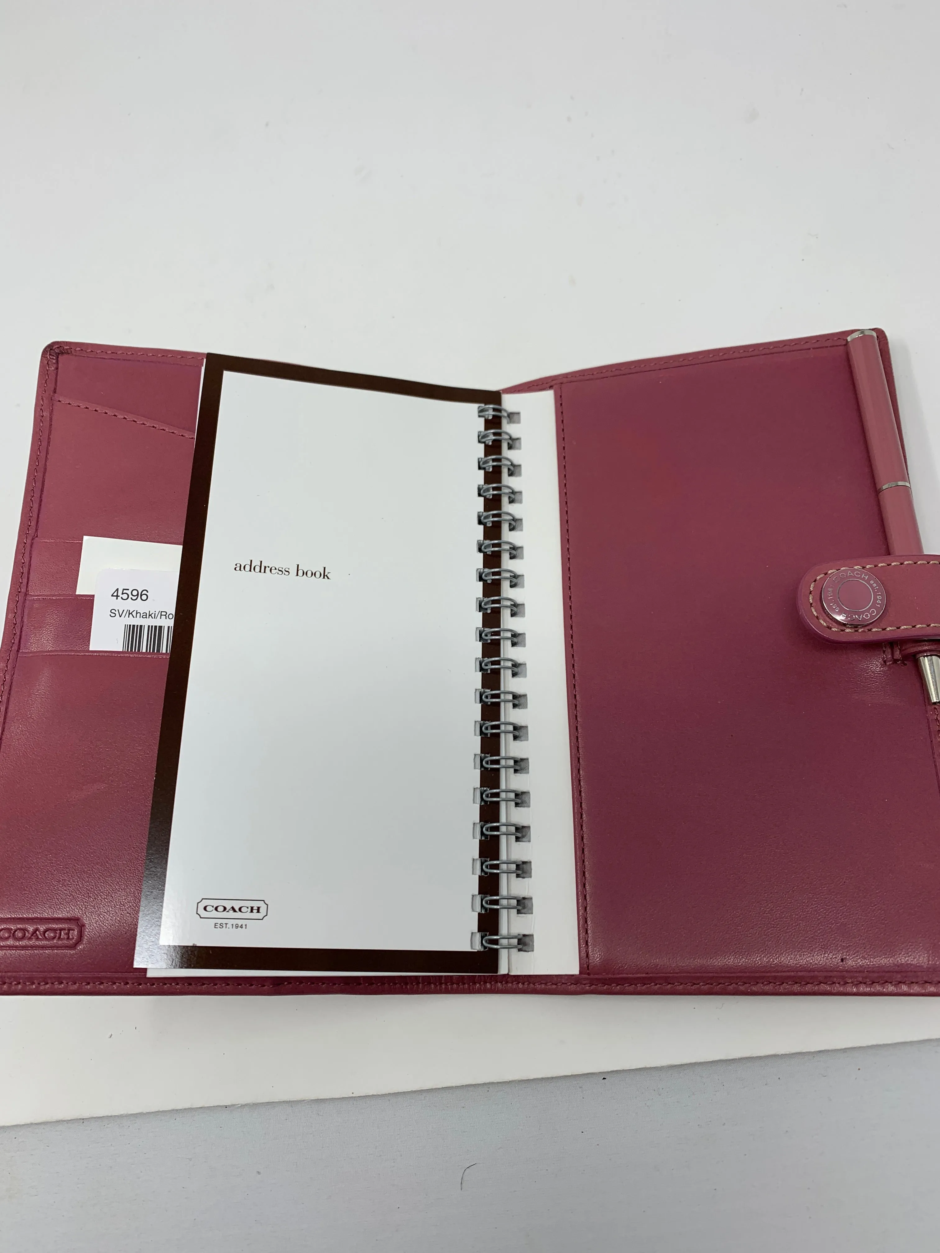 Coach Address Book Agenda!