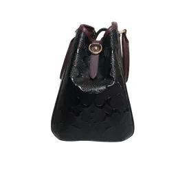 Coach Black & Burgundy Leather 'Margot' Satchel | Gently Used |