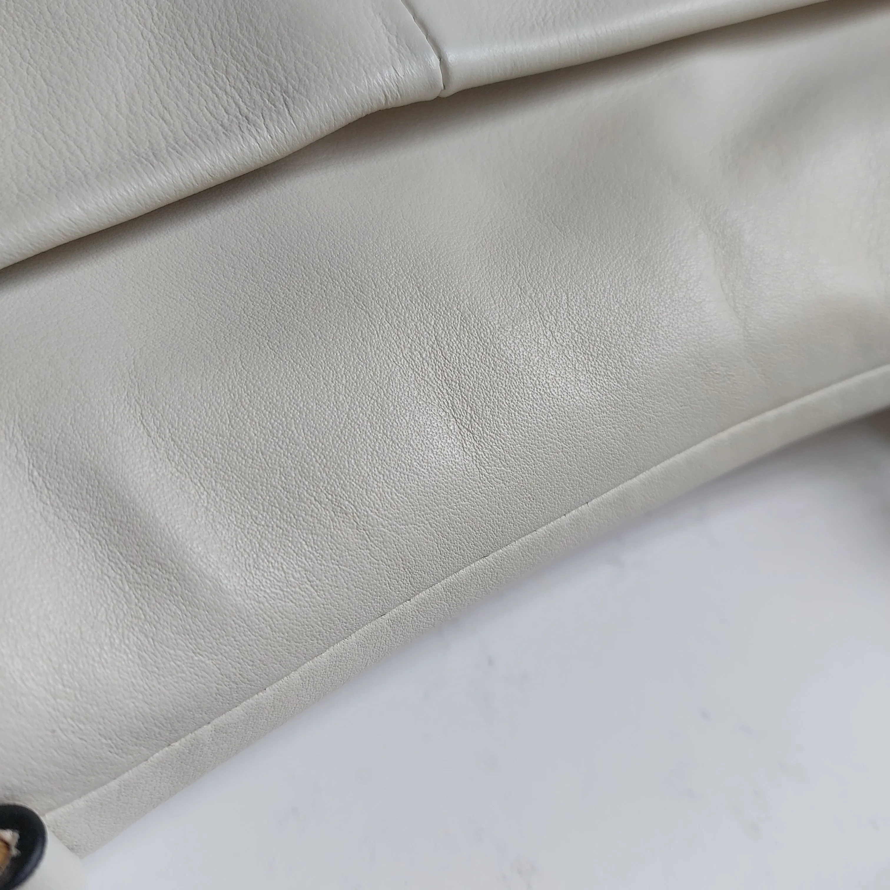 Coach Cream Leather and Python Embossed Madison Sadie Crossbody Bag | Pre Loved |