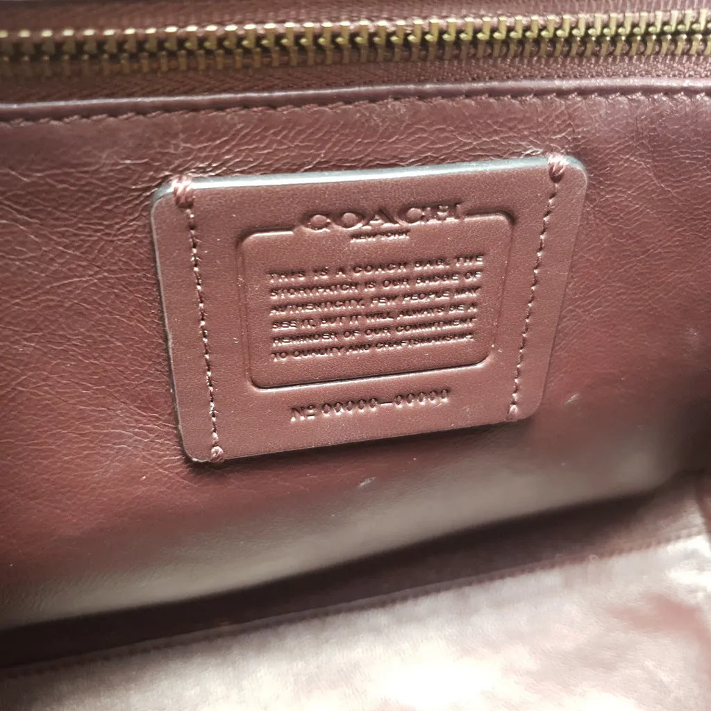 Coach Drifter Tophandle Crossbody Bag with Pearl Prairie Rivets in Black Mixed Leathers & Suede - SAMPLE BAG