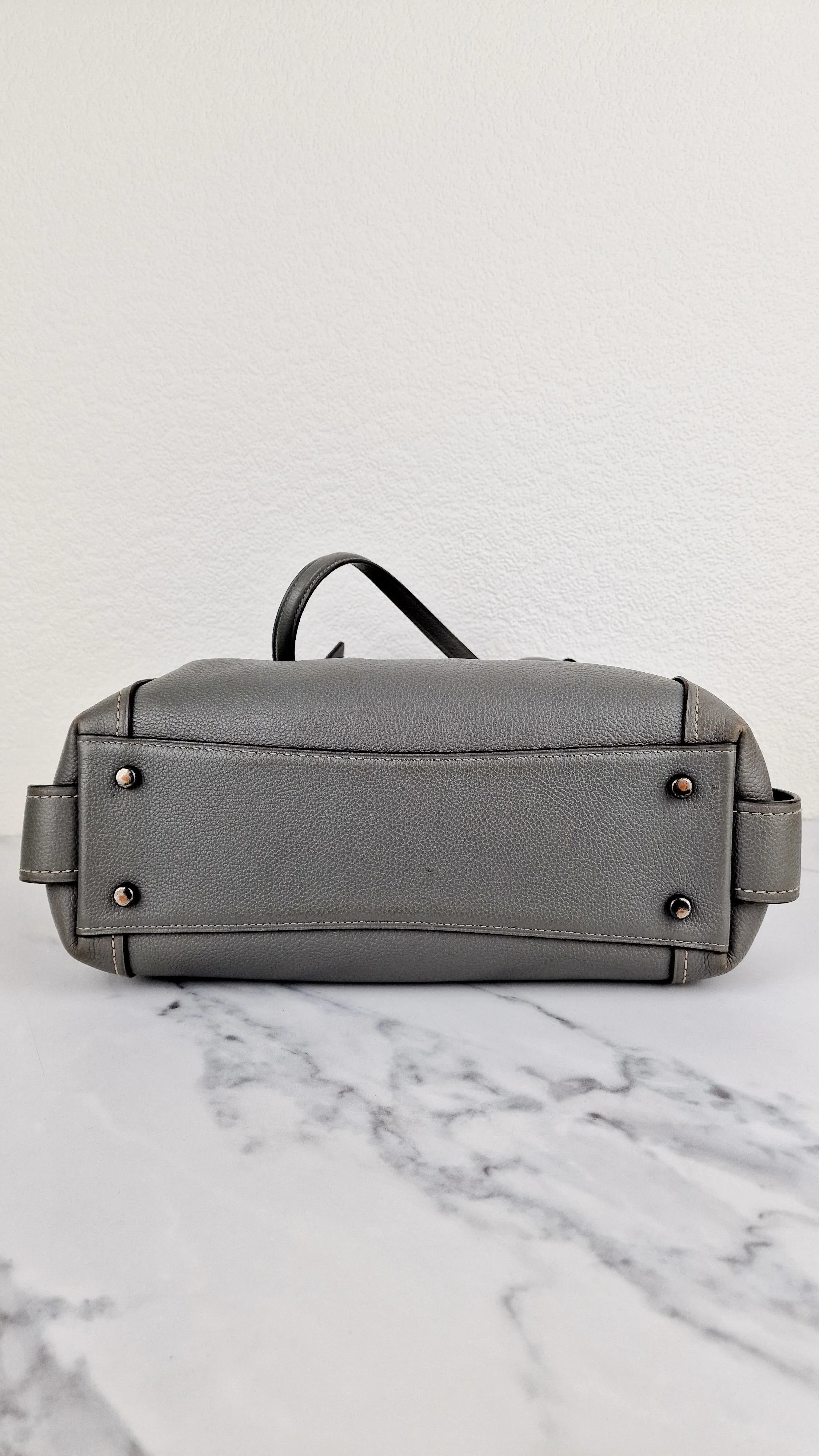 Coach Edie 31 Shoulder Bag in Grey Pebble Leather - Handbag Coach 57125