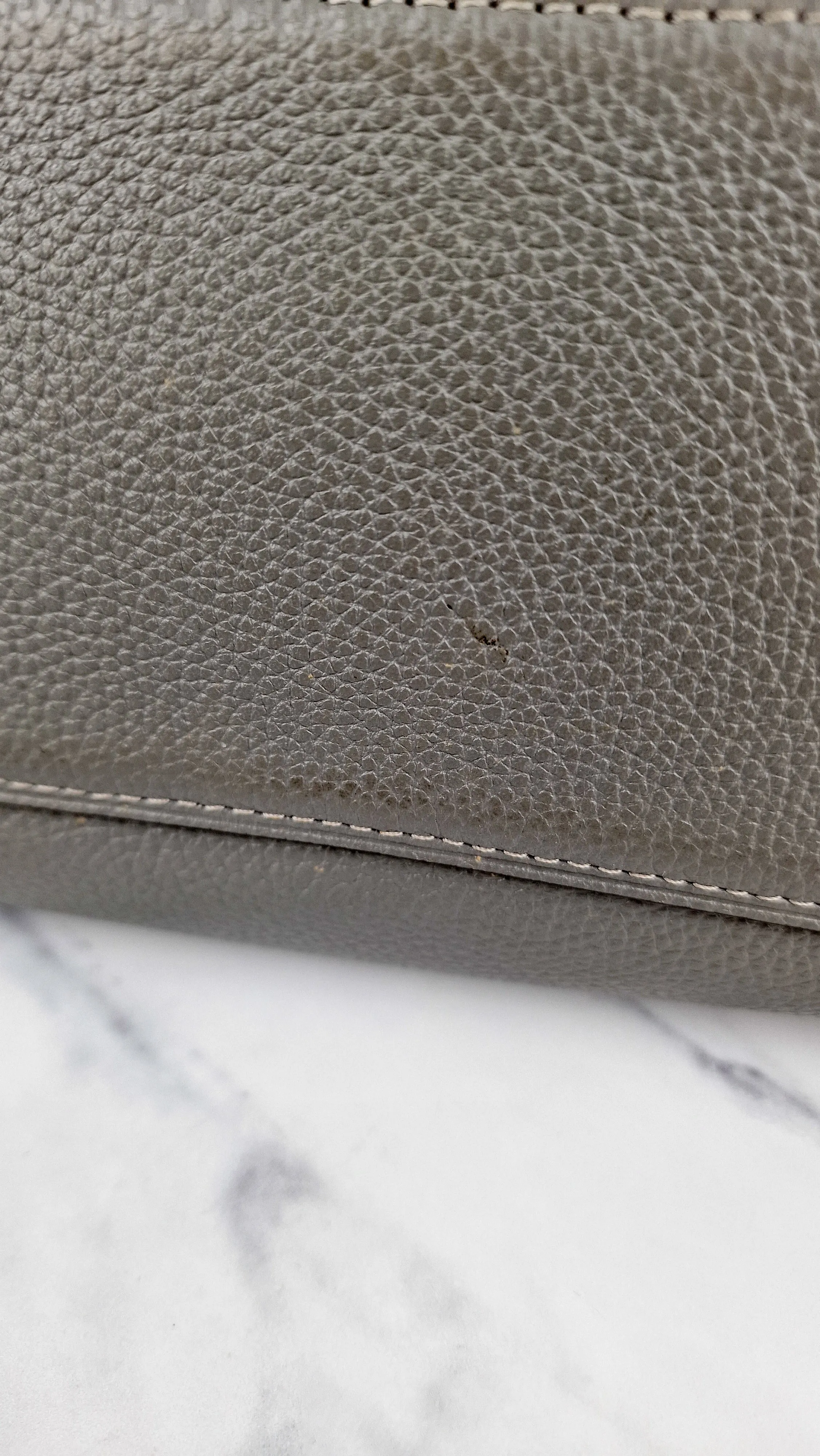 Coach Edie 31 Shoulder Bag in Grey Pebble Leather - Handbag Coach 57125
