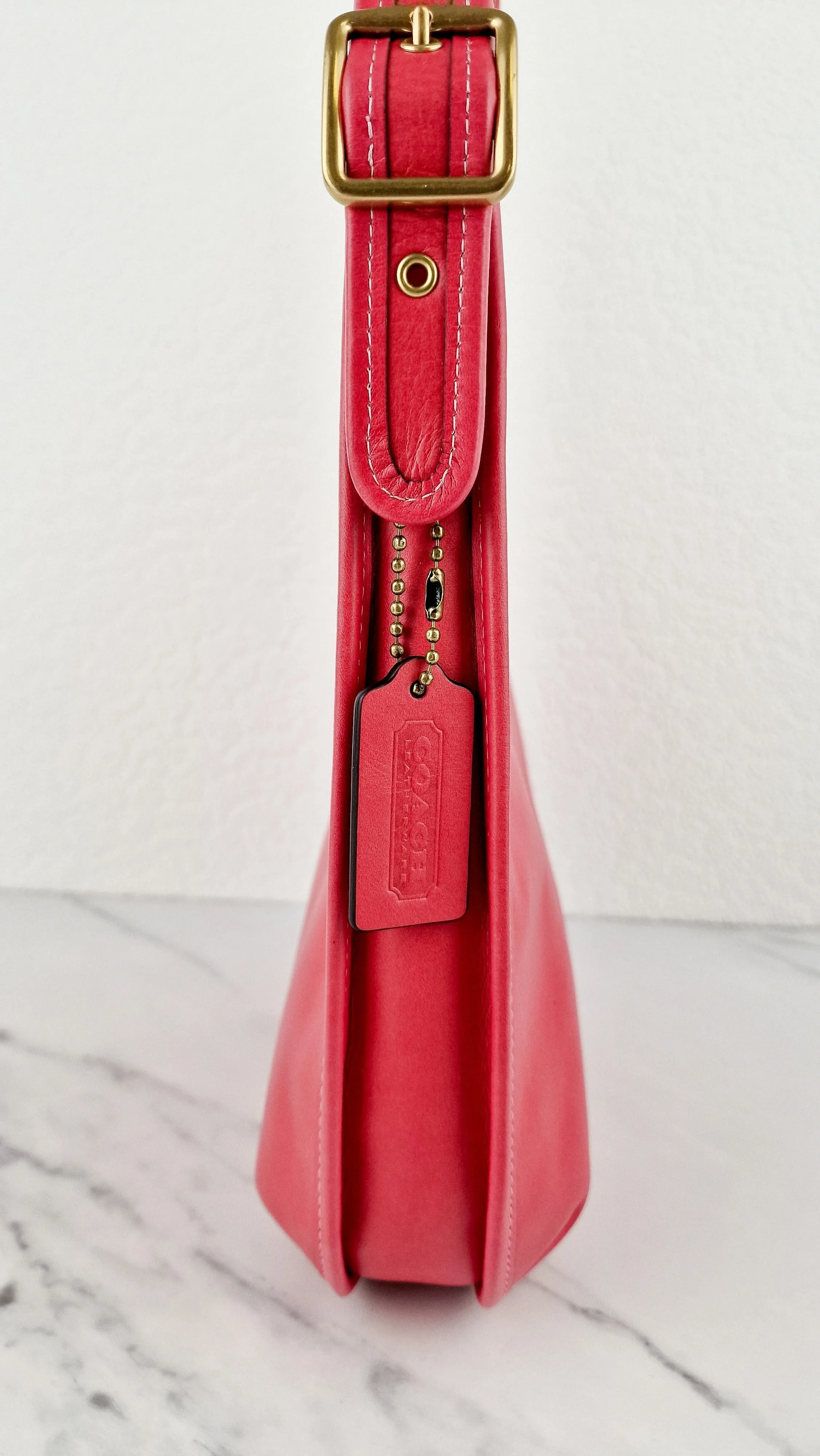 Coach Ergo in Bright Carmine Red Pink Original Natural Leather - Coach C3855
