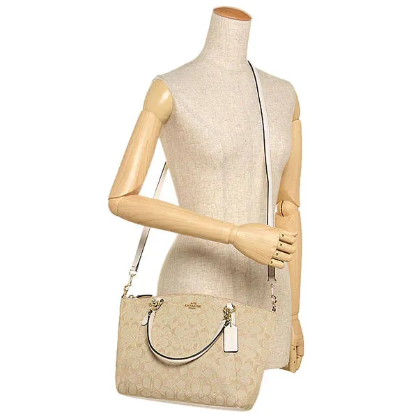 Coach Kelsey Satchel In Signature Canvas Bag