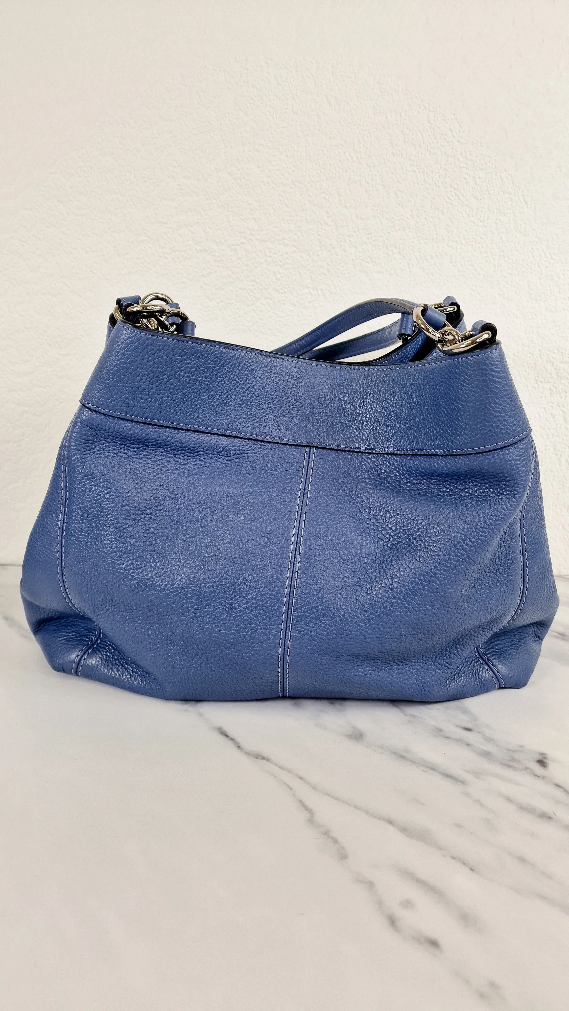 Coach Lexi Shoulder Bag in Blue Pebbled Leather - Coach F28997
