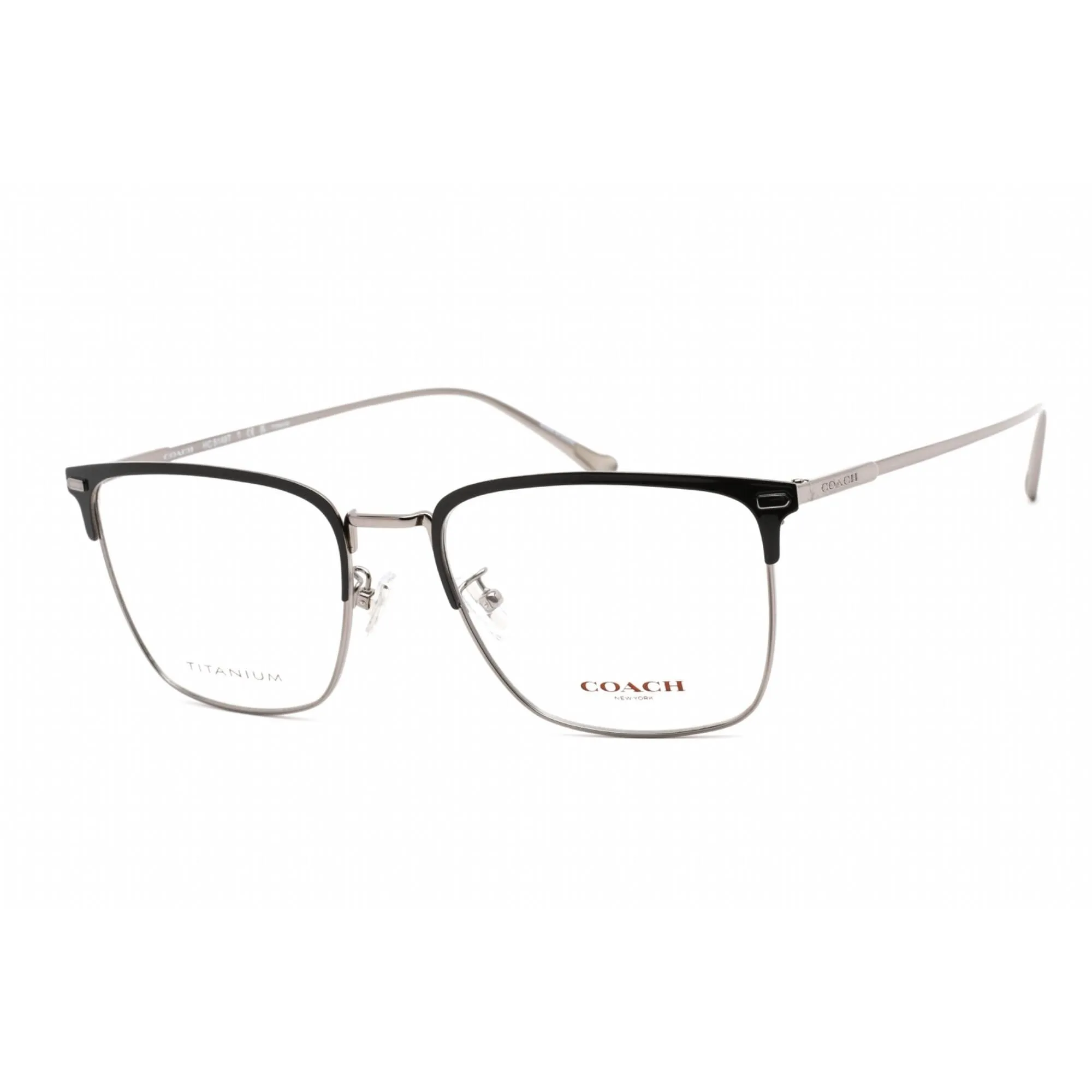 Coach Men's Eyeglasses - Black/Light Gold Metal Rectangular Frame | 0HC5149T 9004