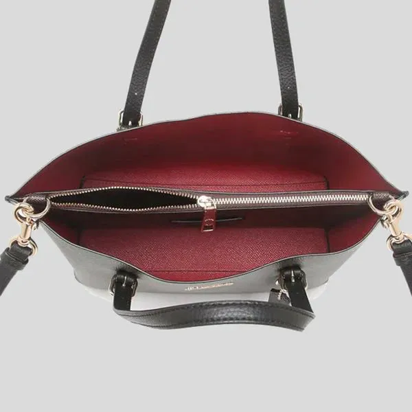 Coach Mollie Tote 25 Black True Red