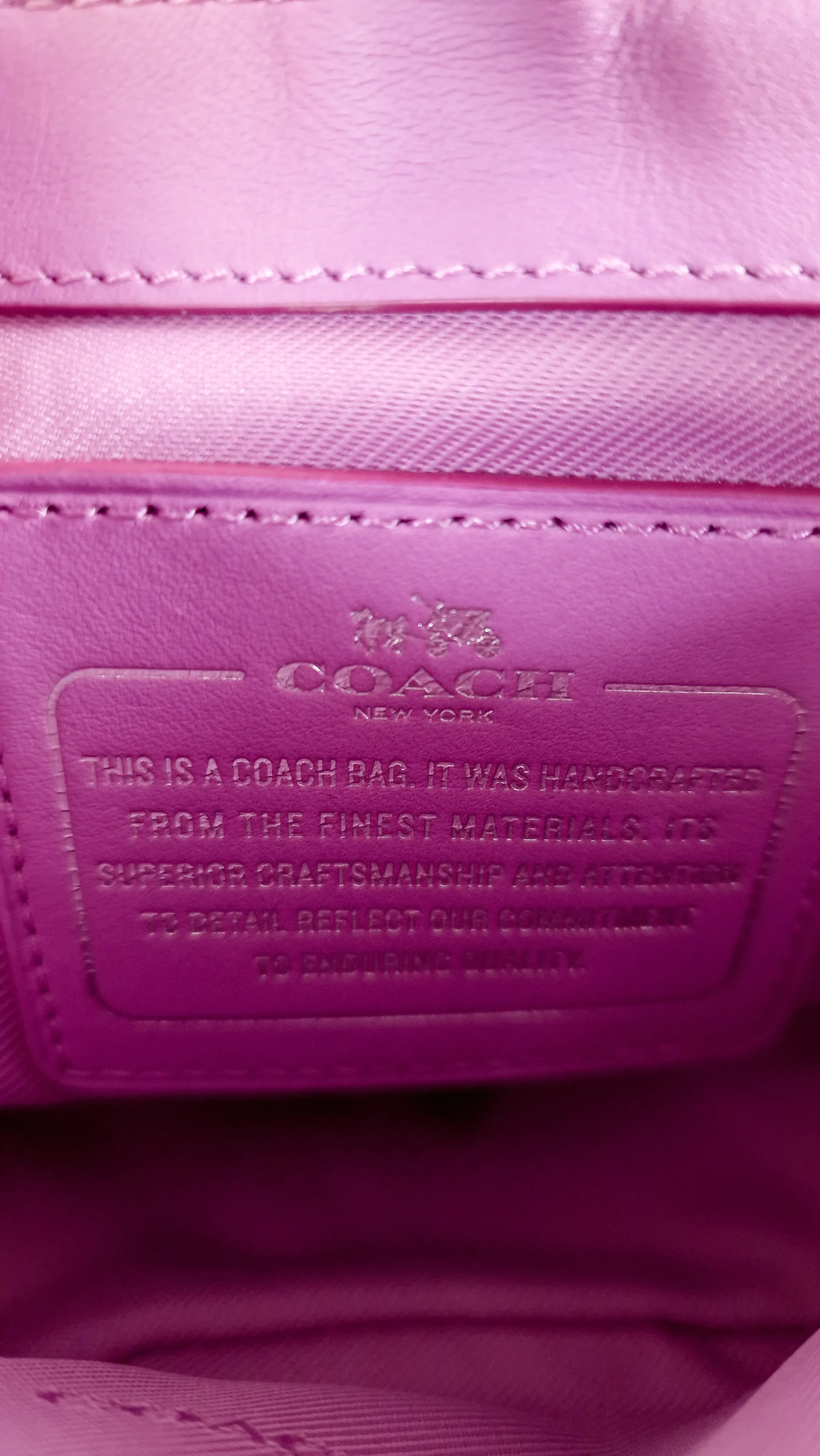 Coach Rivets Dakotah 15 Crossbody Bag in Puce Purple Pink Smooth Calf Leather - Coach 35751