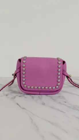 Coach Rivets Dakotah 15 Crossbody Bag in Puce Purple Pink Smooth Calf Leather - Coach 35751