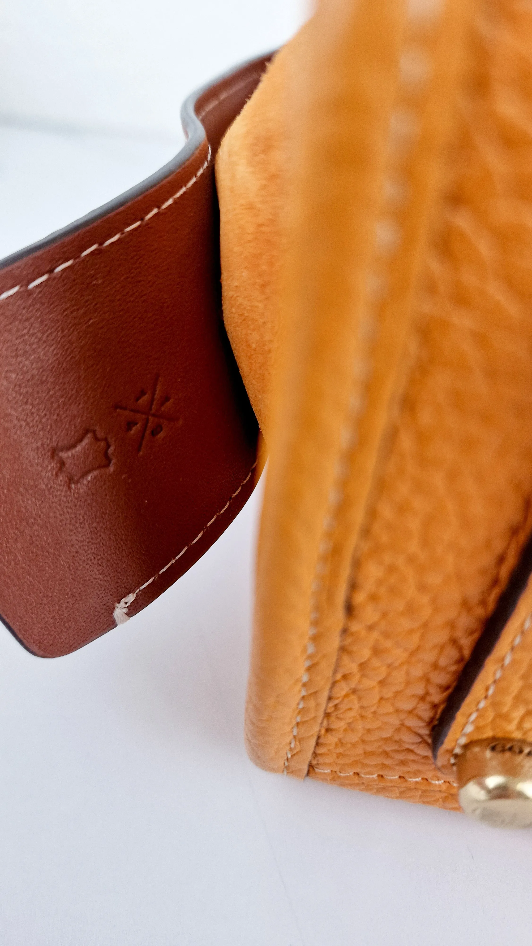 Coach Rogue 25 Colorblock Papaya Orange Leather & Suede - Handbag Crossbody Shoulder Bag - Coach C5575