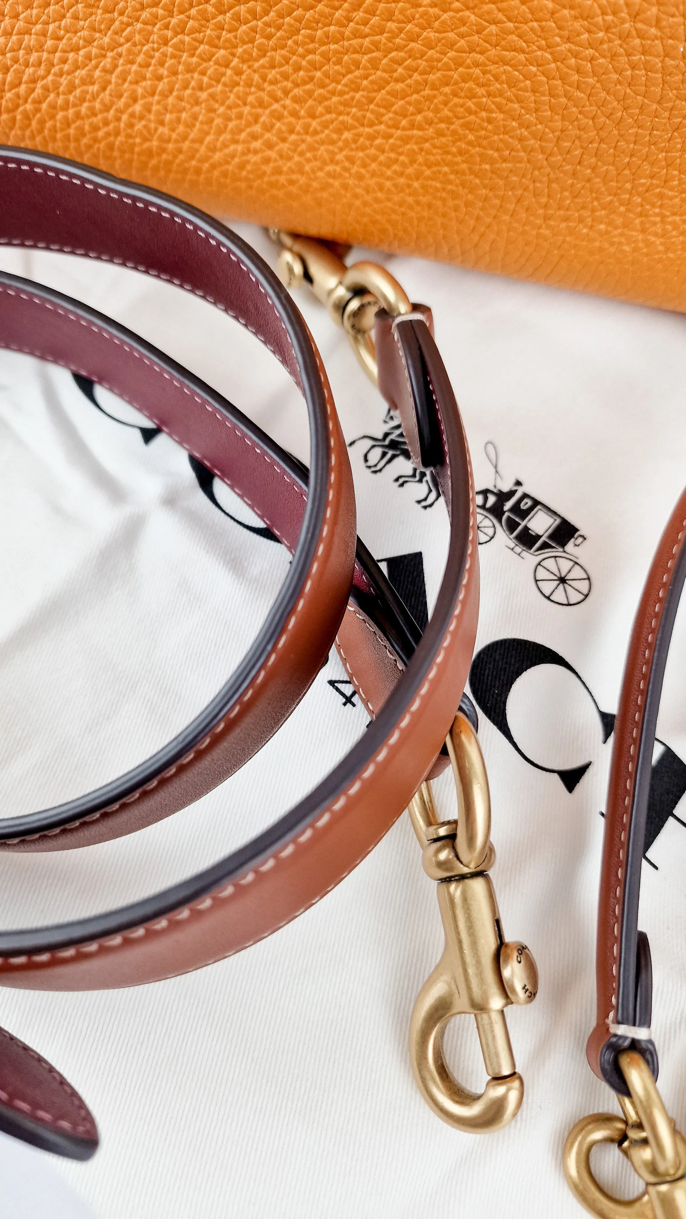 Coach Rogue 25 Colorblock Papaya Orange Leather & Suede - Handbag Crossbody Shoulder Bag - Coach C5575