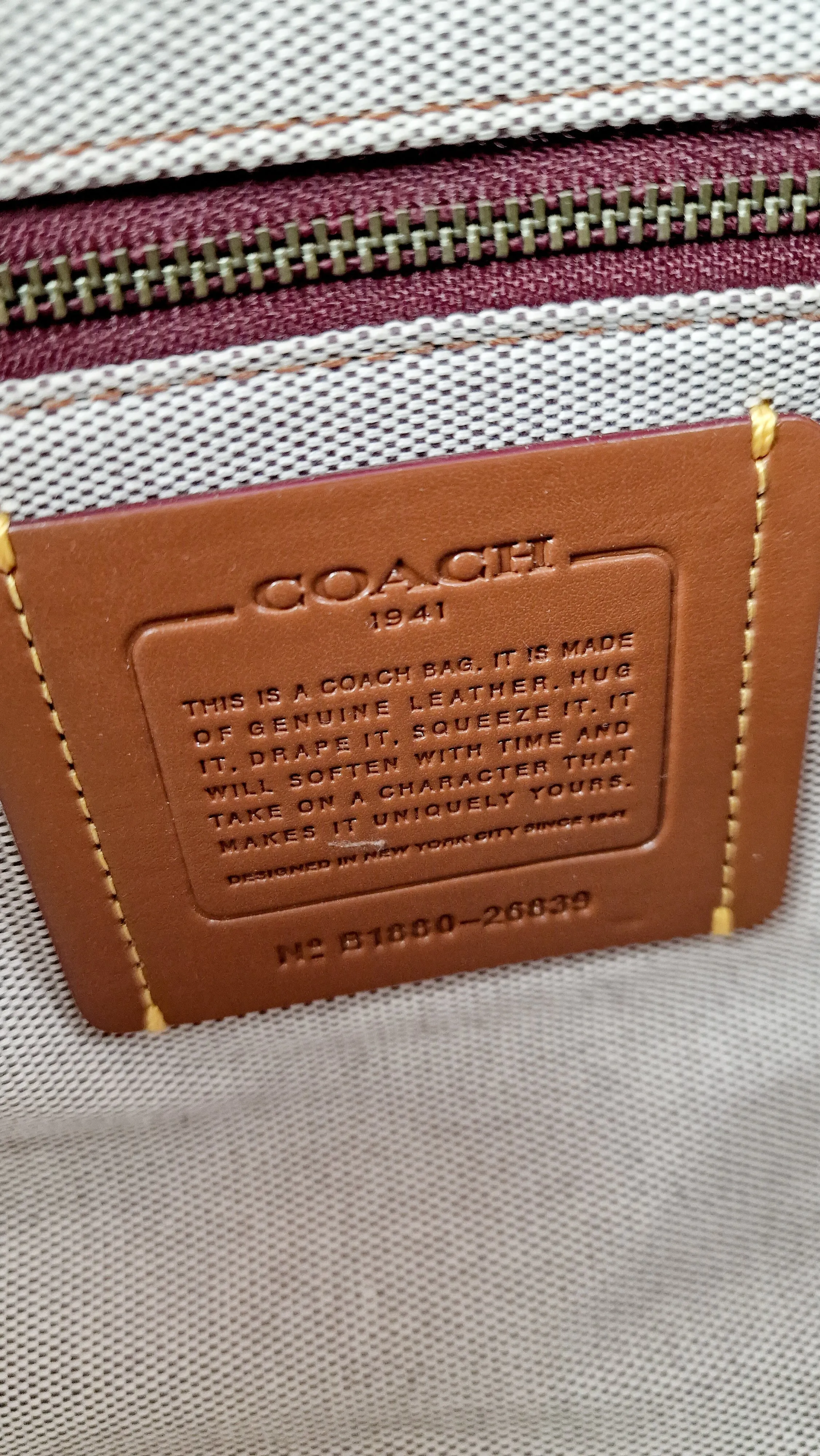 Coach Rogue 25 in Midnight Navy Blue Signature Embossed Smooth Leather with Burgundy Floral Bow Leather Lining - Coach 26839