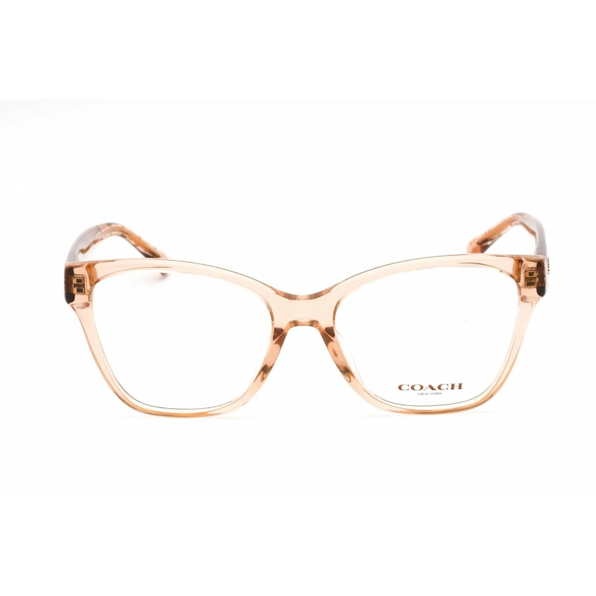Coach Women's Eyeglasses - Cat Eye Transparent Brown Plastic Frame | 0HC6207U 5561