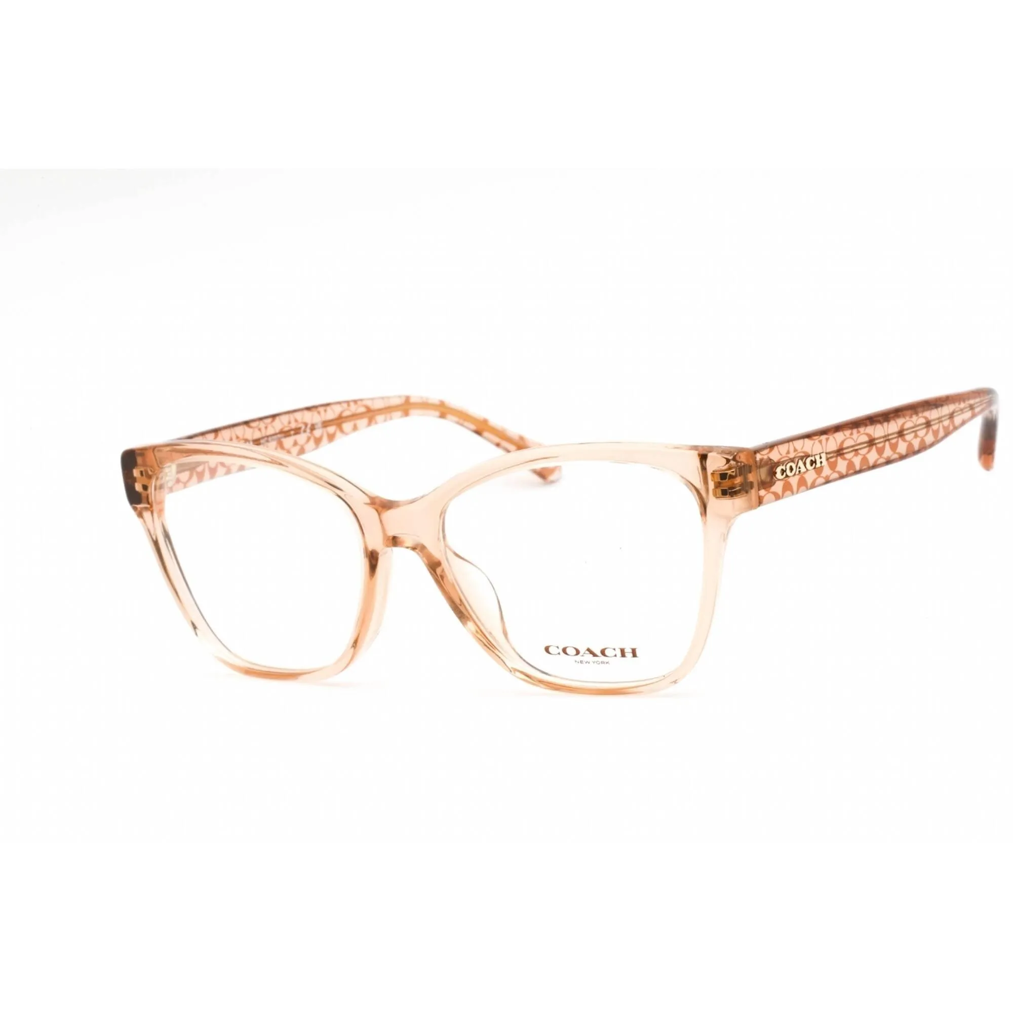 Coach Women's Eyeglasses - Cat Eye Transparent Brown Plastic Frame | 0HC6207U 5561