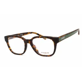 Coach Women's Eyeglasses - Full Rim Square Dark Havana Plastic Frame | 0HC6190U 5120