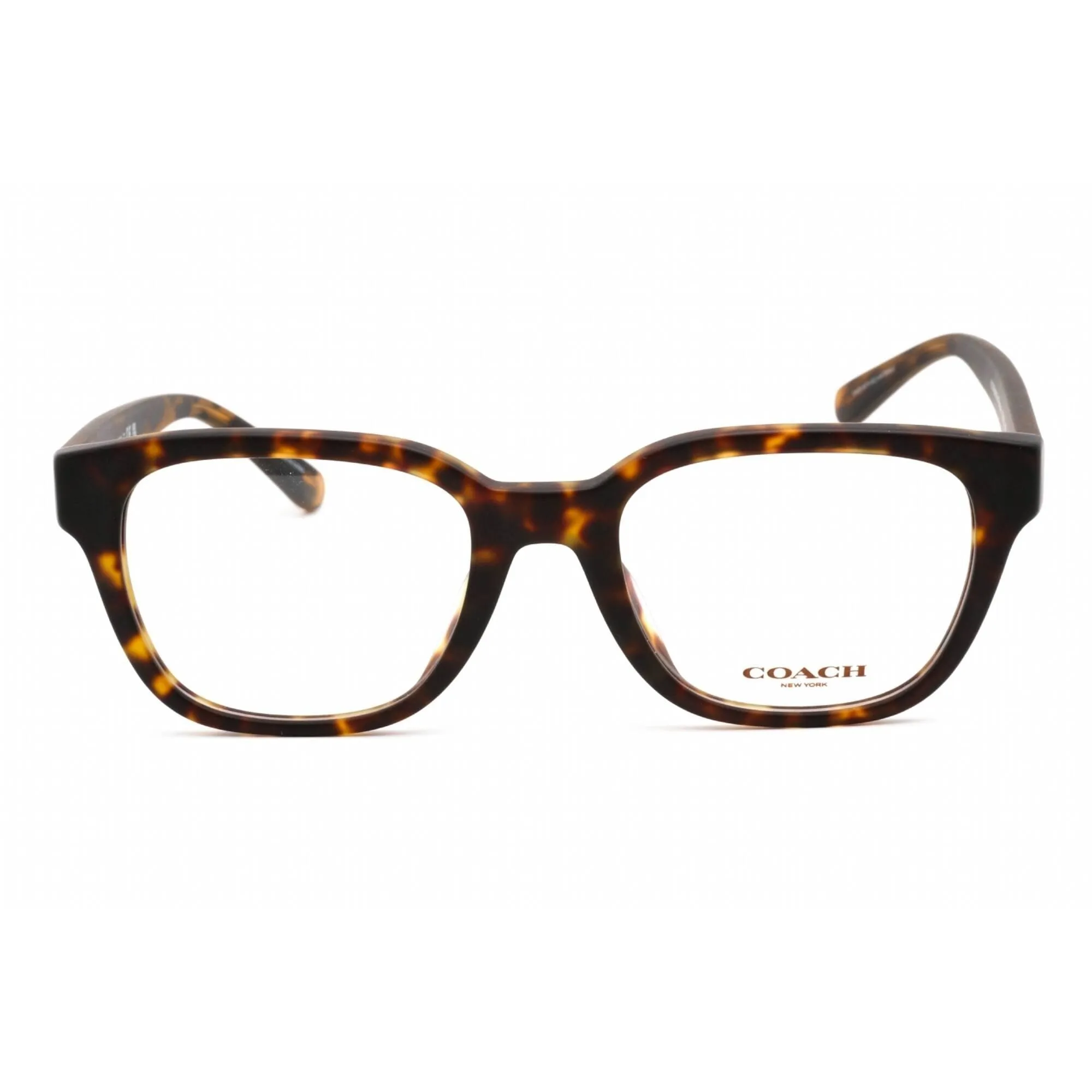 Coach Women's Eyeglasses - Full Rim Square Dark Havana Plastic Frame | 0HC6190U 5120