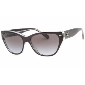 Coach Women's Sunglasses - Transparent Dark Grey Plastic Full Rim | 0HC8370F 57458G