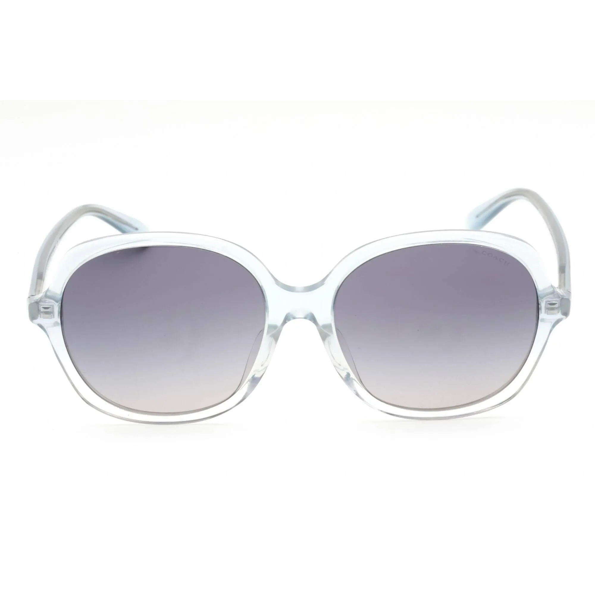 Coach Women's Sunglasses - Transparent Faded Blue Plastic Round | 0HC8360U 573735