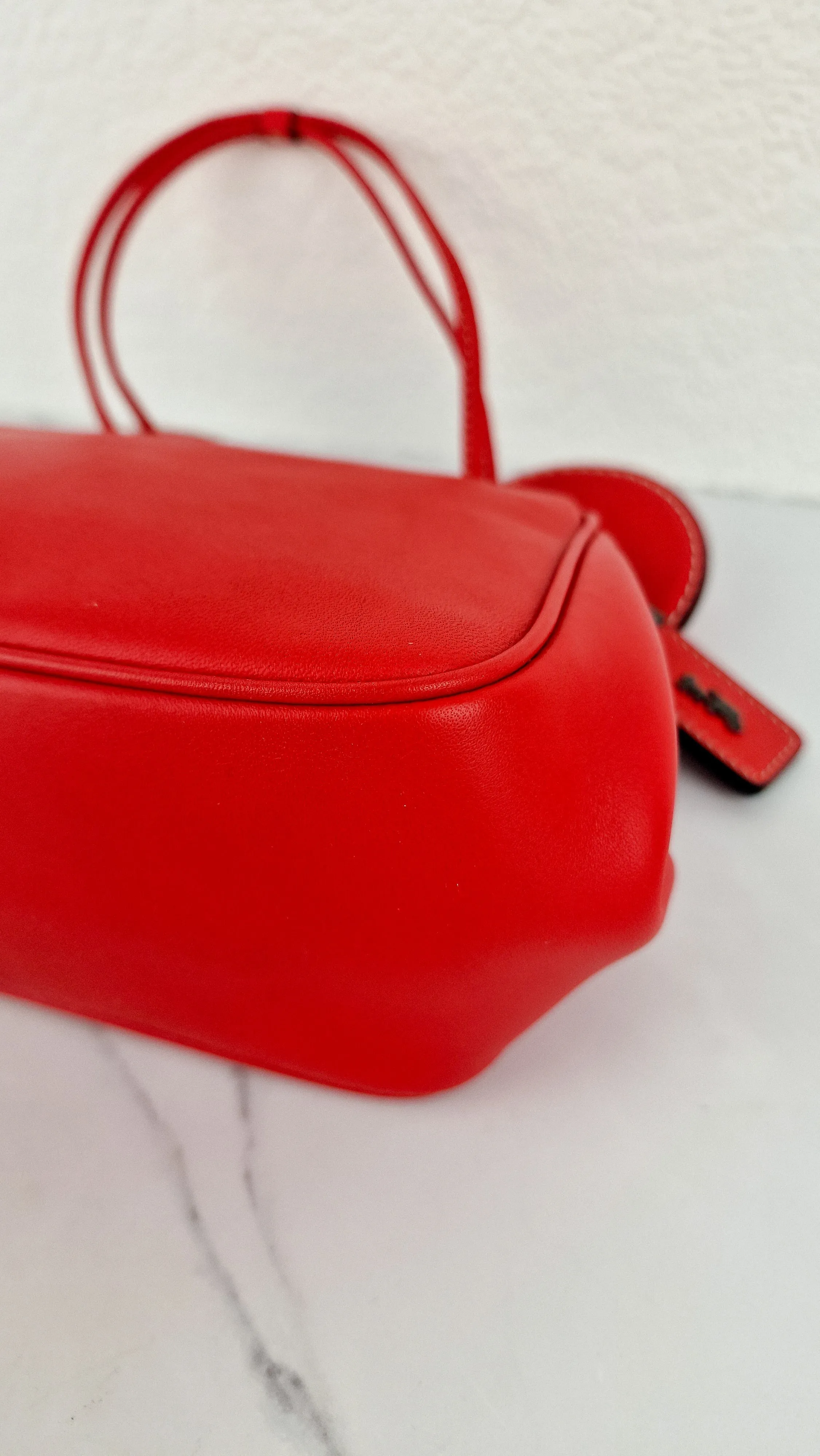 Coach x Disney x Keith Haring Mickey Mouse Ears Bag in Red Smooth Leather With Kisslock & Chain Strap LIMITED EDITION - Handbag Coach 37980