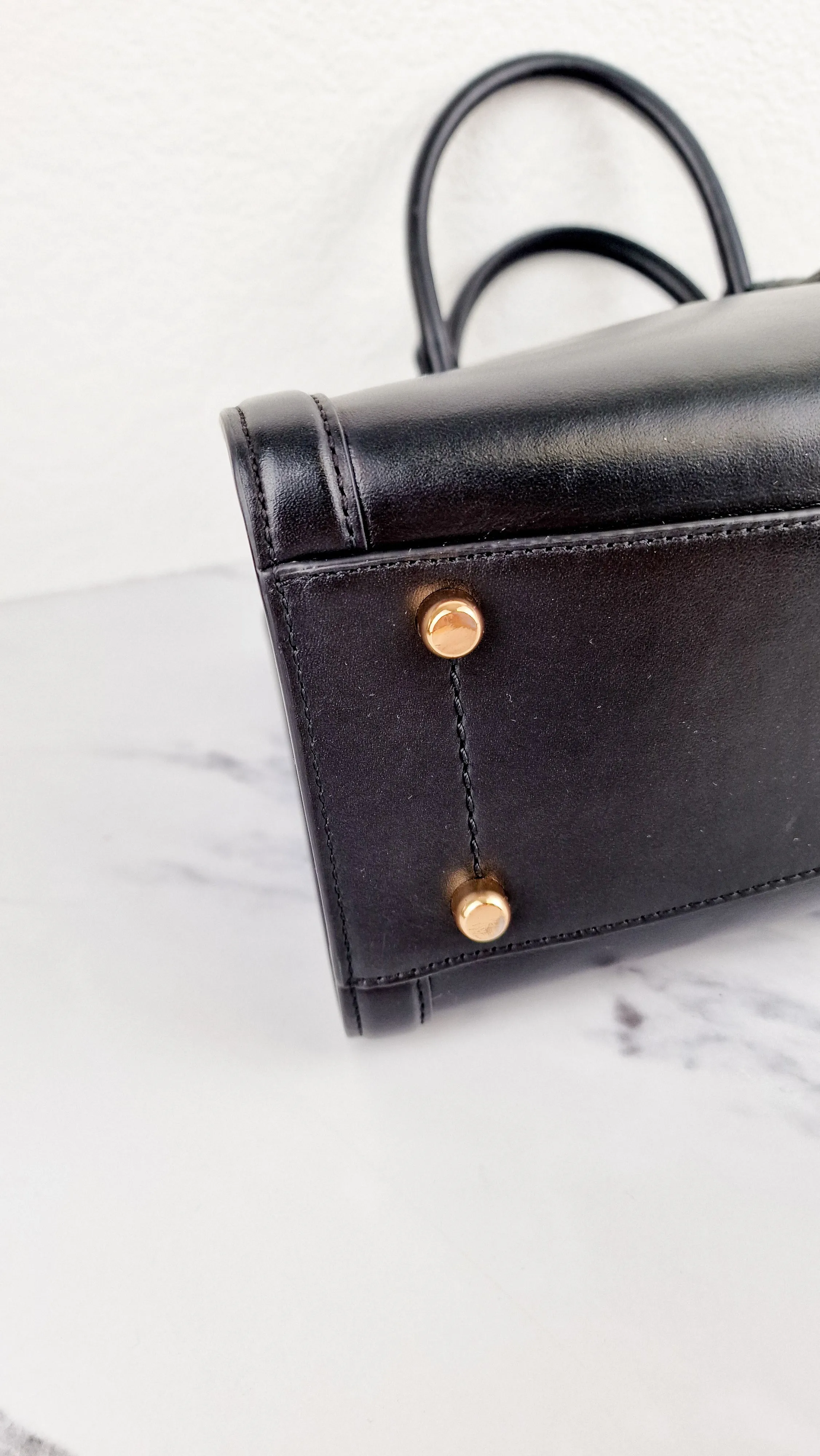 Coach Zoe Carryall Handbag in Smooth Black Leather - Coach F49500