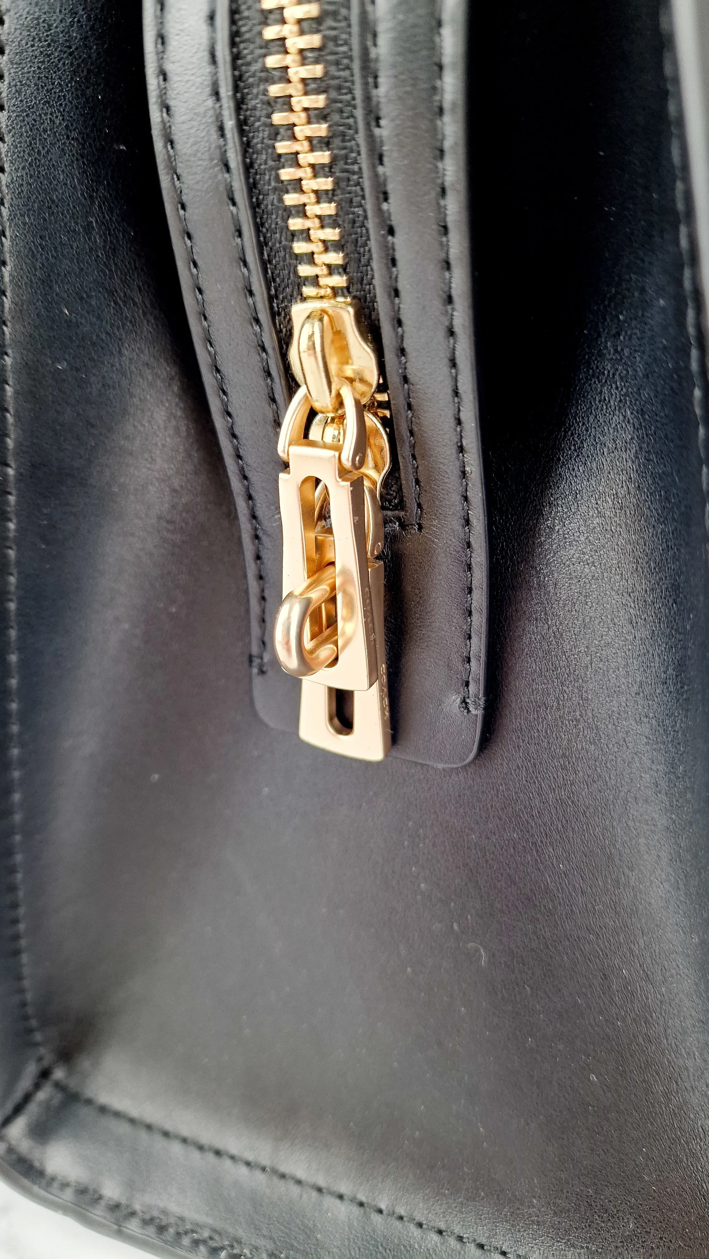 Coach Zoe Carryall Handbag in Smooth Black Leather - Coach F49500
