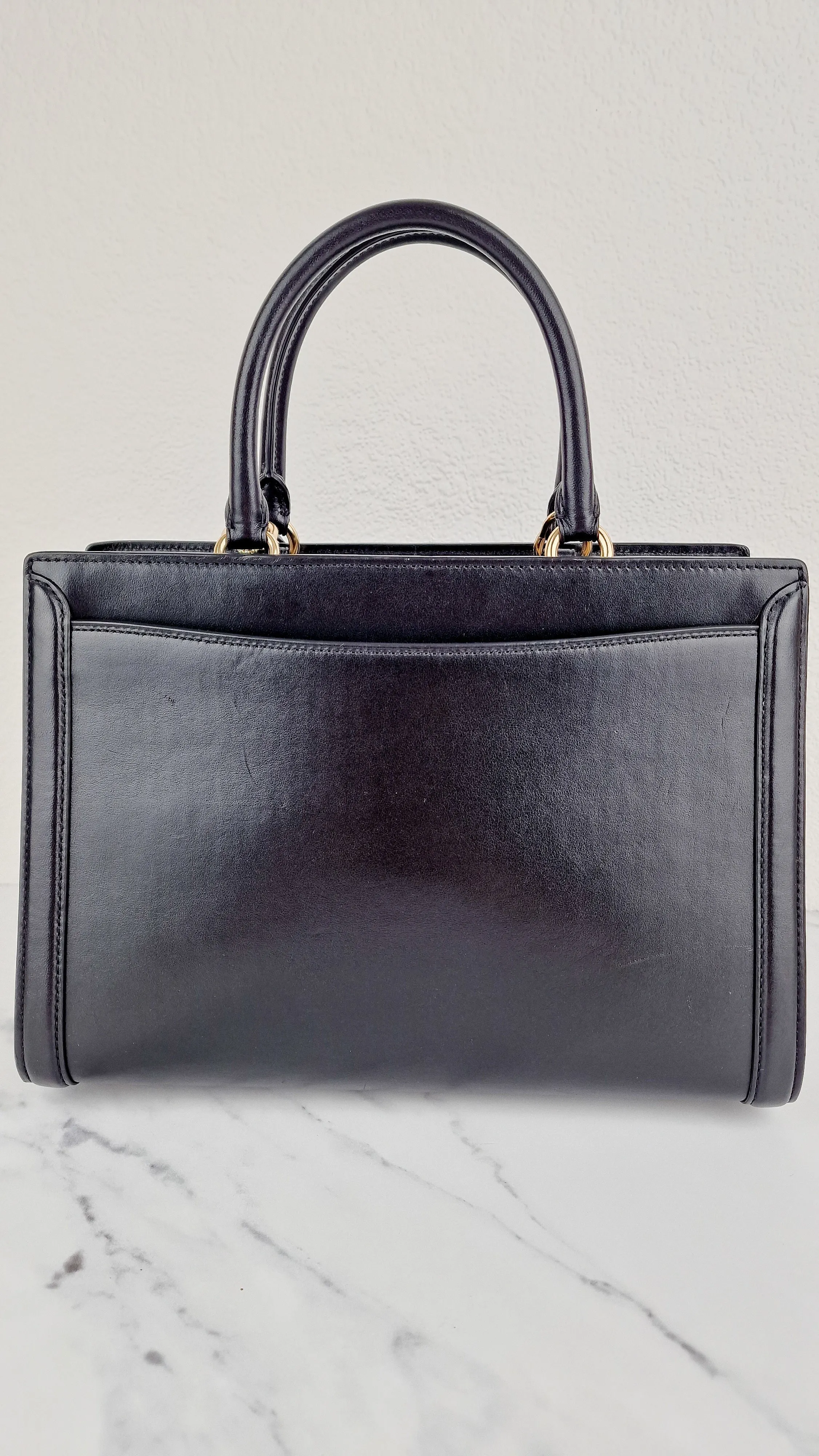 Coach Zoe Carryall Handbag in Smooth Black Leather - Coach F49500