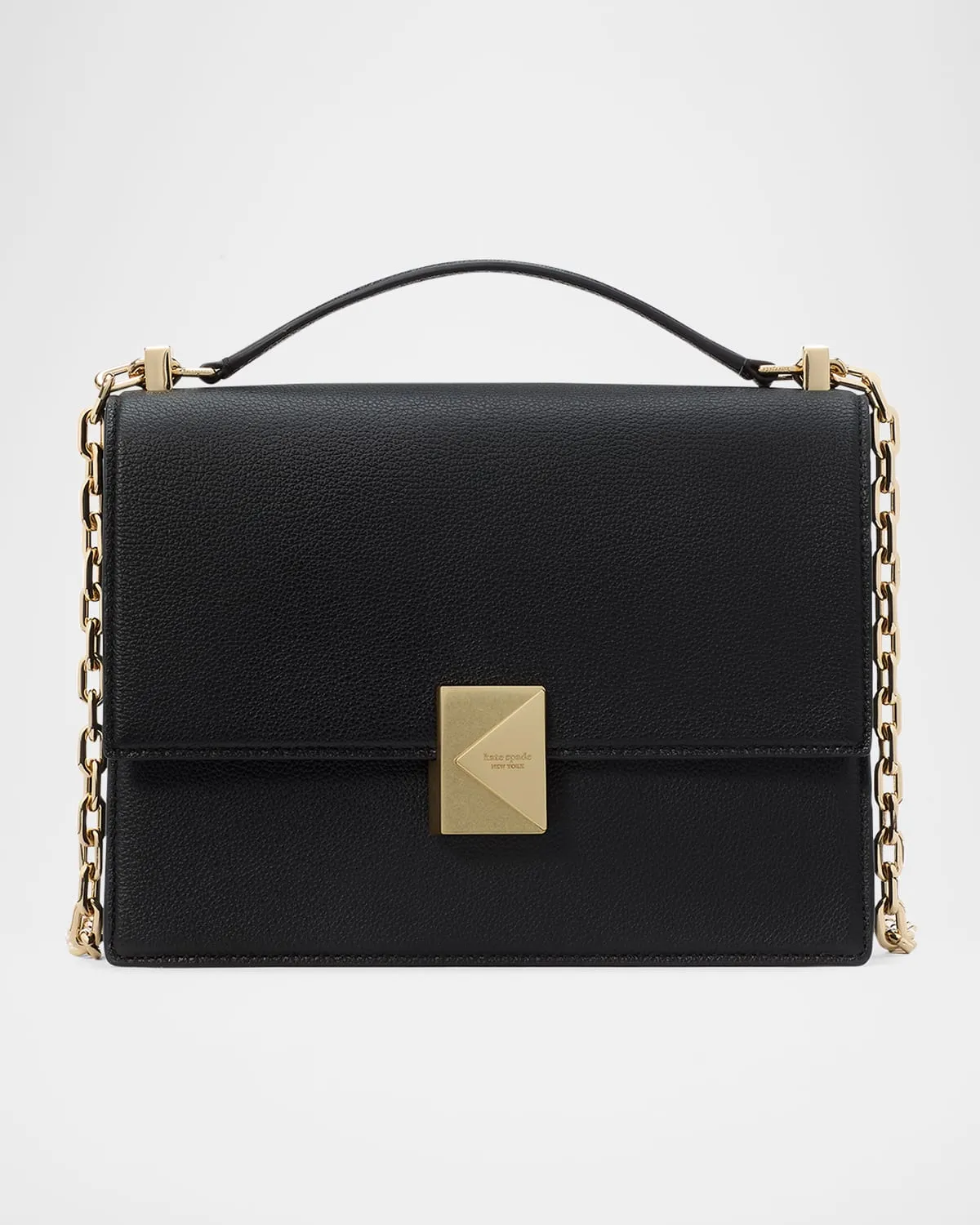 deco pebbled leather shoulder bag