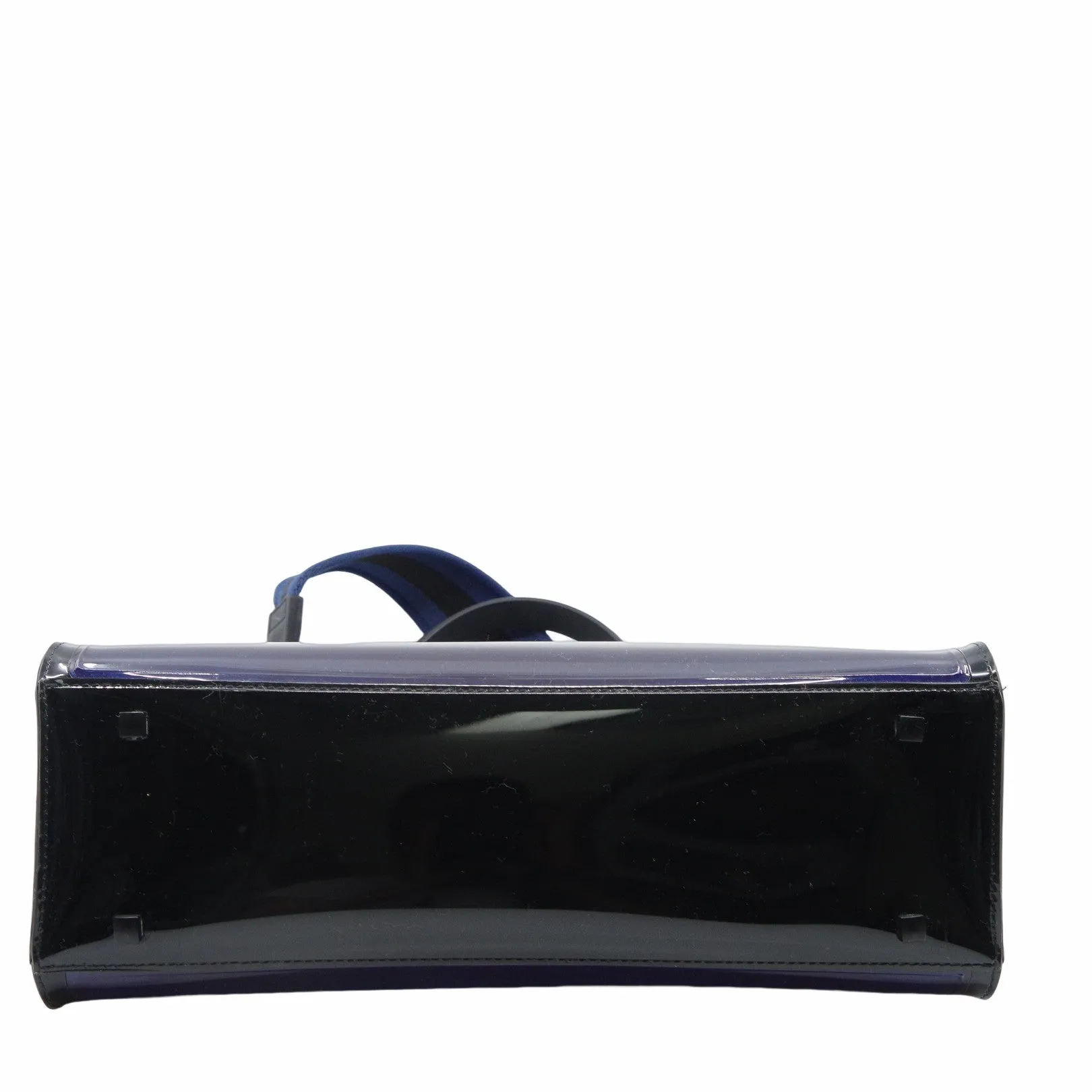 Delvaux Tempete  PVC Dark Night Satchel Navy De Prusse