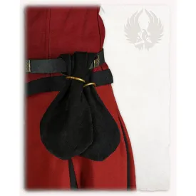 Denarius money pouch suede