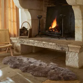 Double Sheepskin Rug - Taupe