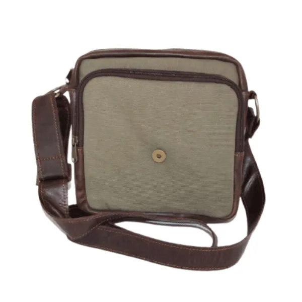 East Coast Leather & Canvas Messenger Bag