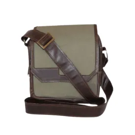 East Coast Leather & Canvas Messenger Bag