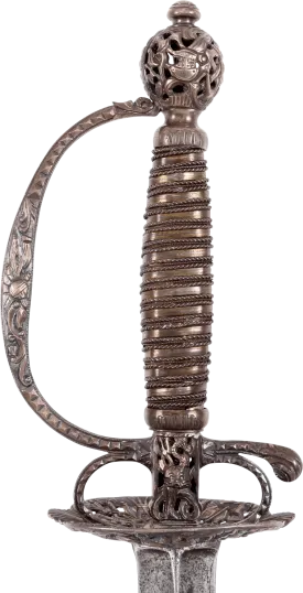 ENGLISH SILVER HILTED SMALLSWORD C.1767