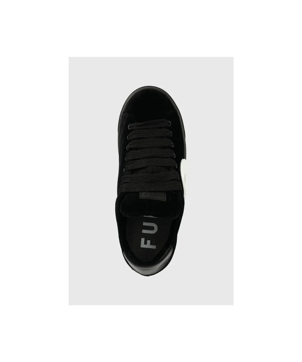 FURLA JOY LACE-UP SNEAKERS IN BLACK