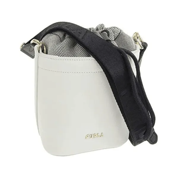Furla Vertigine Mini Bucket Bag - Talco Nero