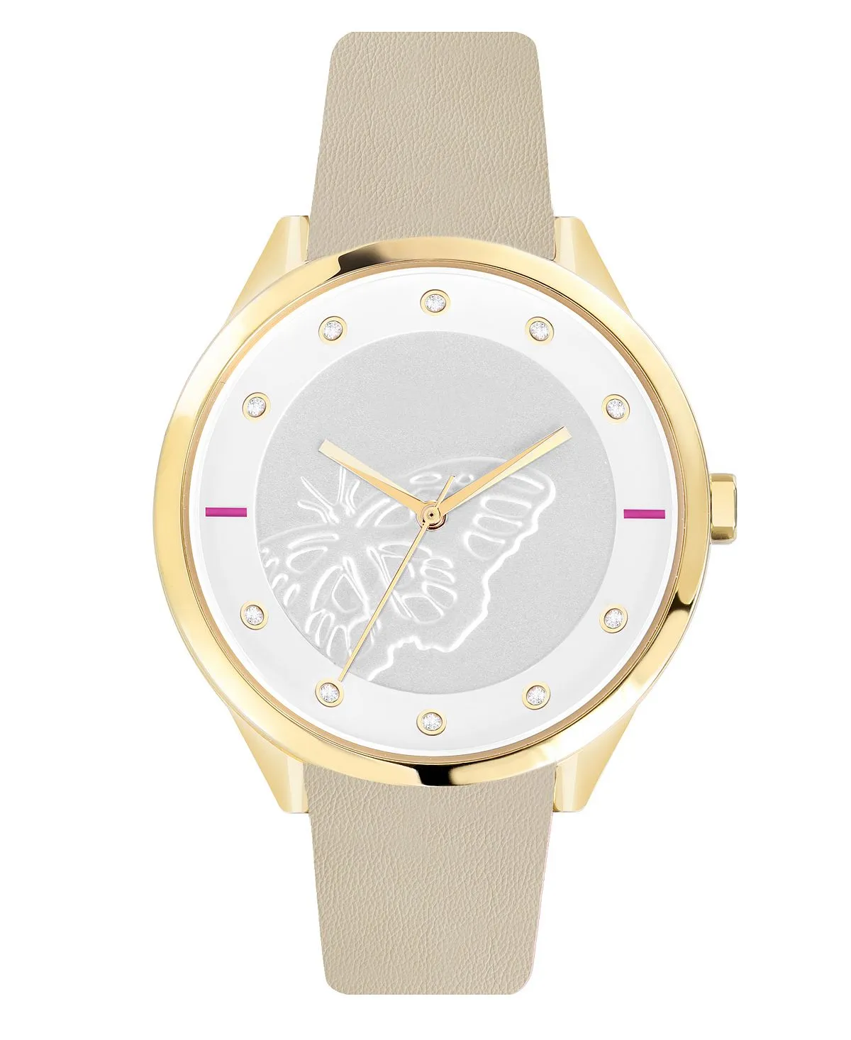 Furla Women's Metropolis Calfskin Watch with Silver Dial